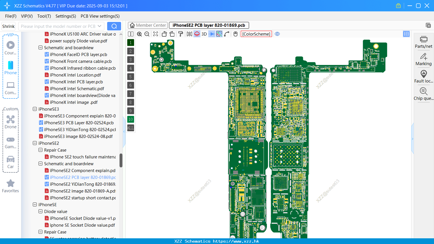 IPhoneSE2 PCB Layer 820-01869